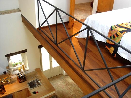 With its four velux windows, the bedroom is exceptionally light and airy 